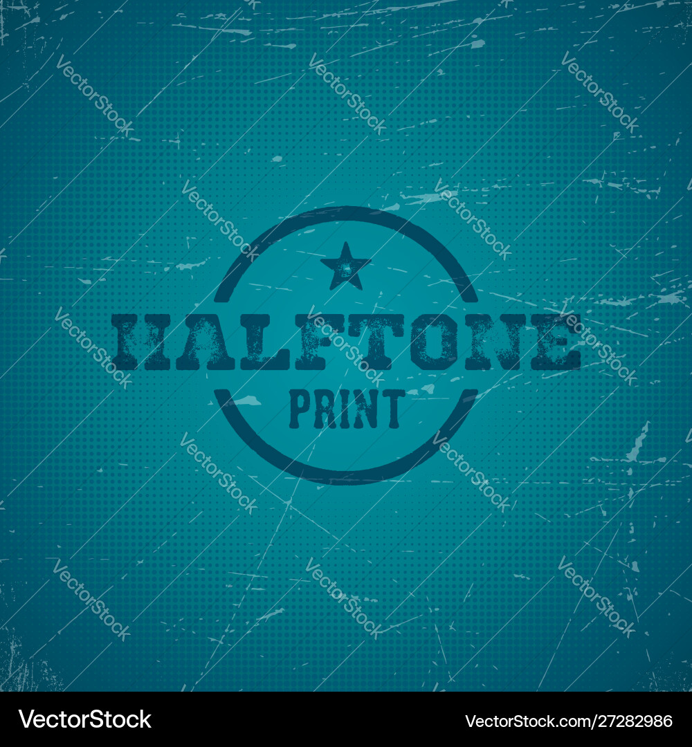 Old scratched card with halftone gradient Old scratched card with halftone gradient vector image