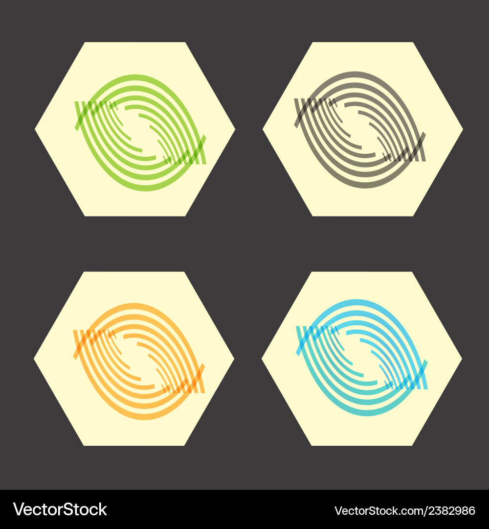 Set elements of a simple design vector image