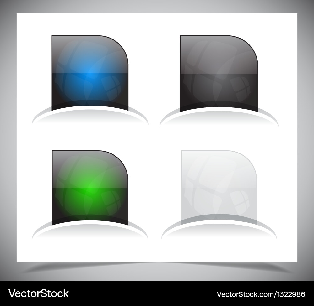 Web buttons pack Vector Image