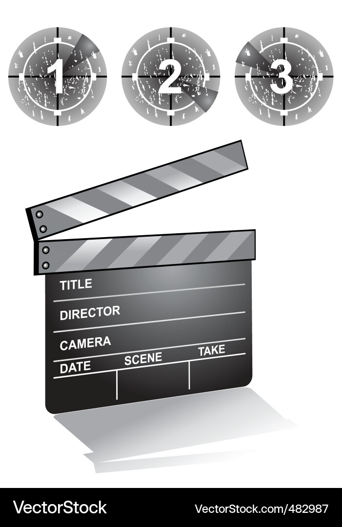 Clapper board Vector Image
