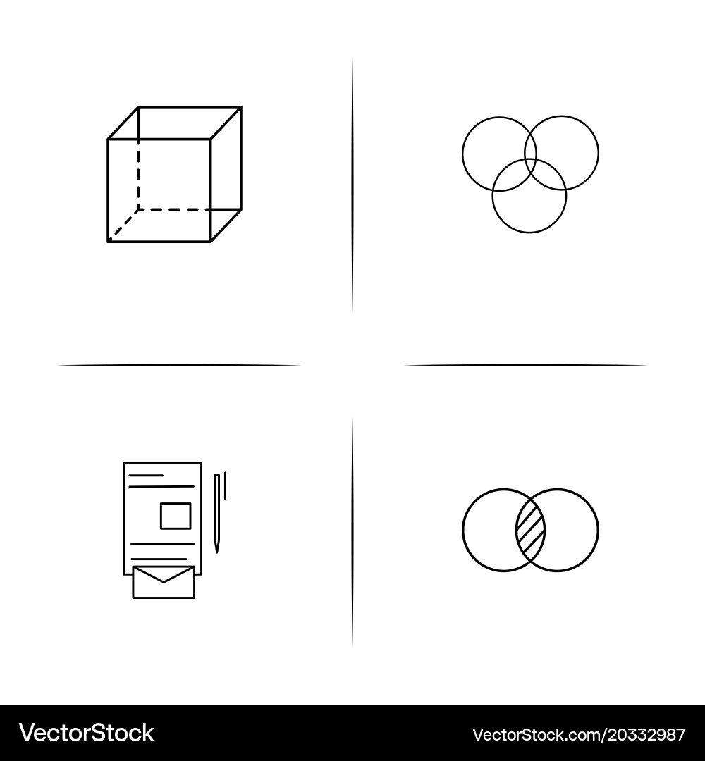 Creative process and design simple linear icon vector image