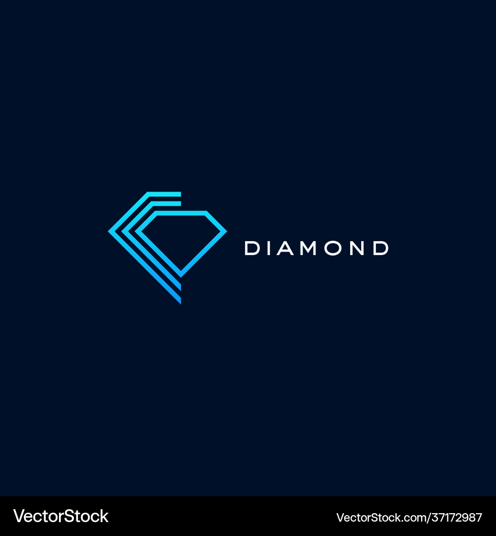 Diamond logo design icon template Diamond logo design icon template vector image