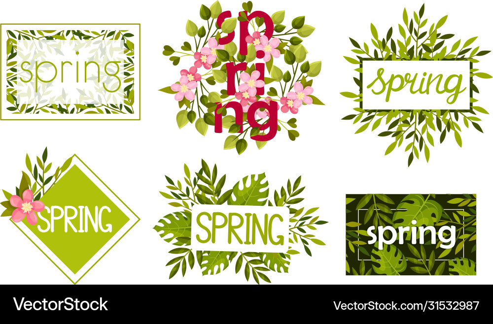 Rectangular and circular frames borders Rectangular and circular frames borders Vector Image