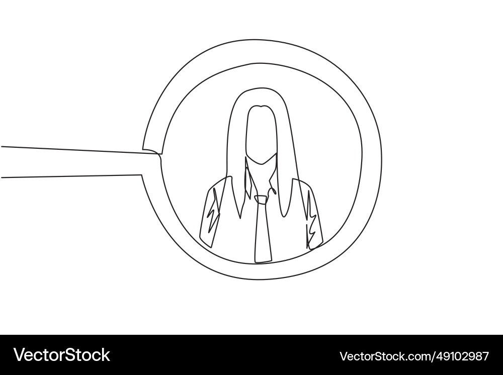 Single continuous line drawing the circle Single continuous line drawing the circle vector image