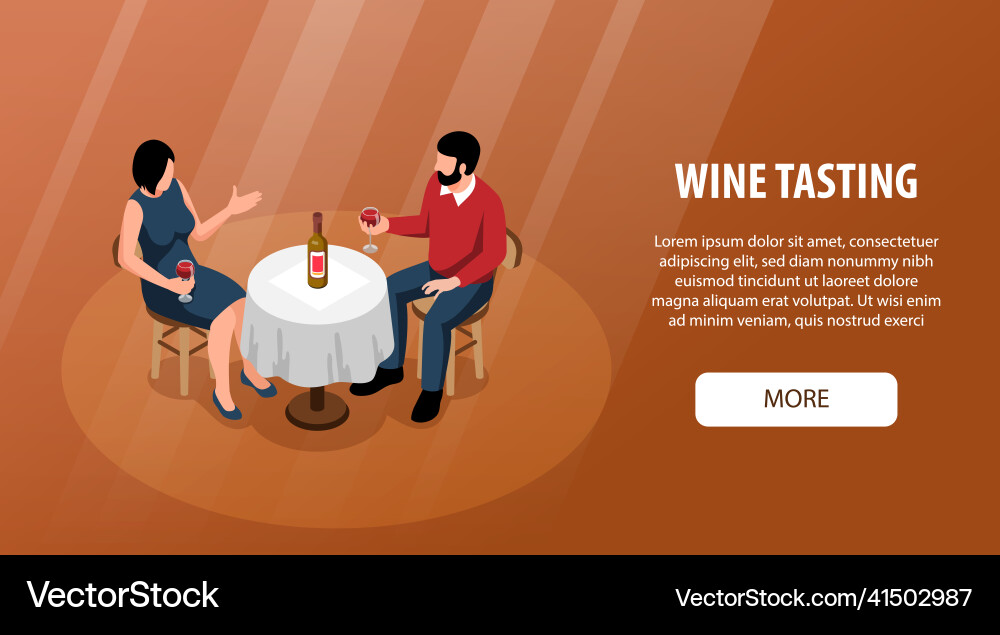 Wine isometric composition Royalty Free Vector Image