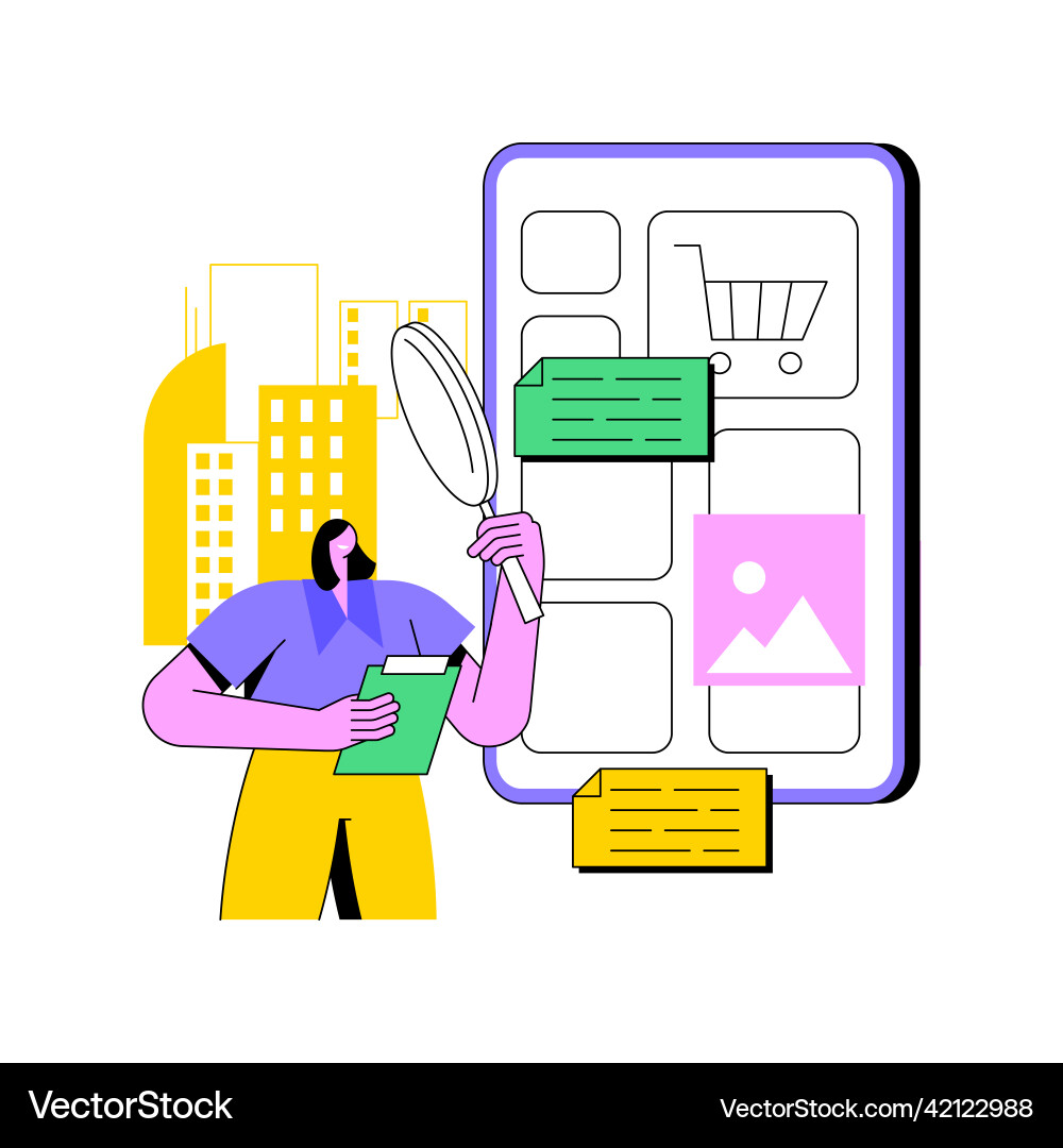 Digital guide abstract concept Digital guide abstract concept vector image