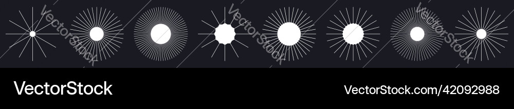 Geometric abstract circle element design Vector Image
