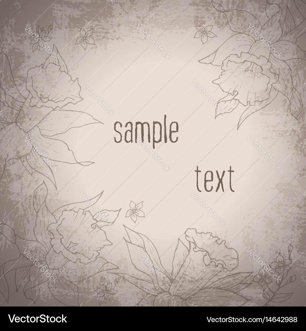 Grange background with some patches and cracks Vector Image