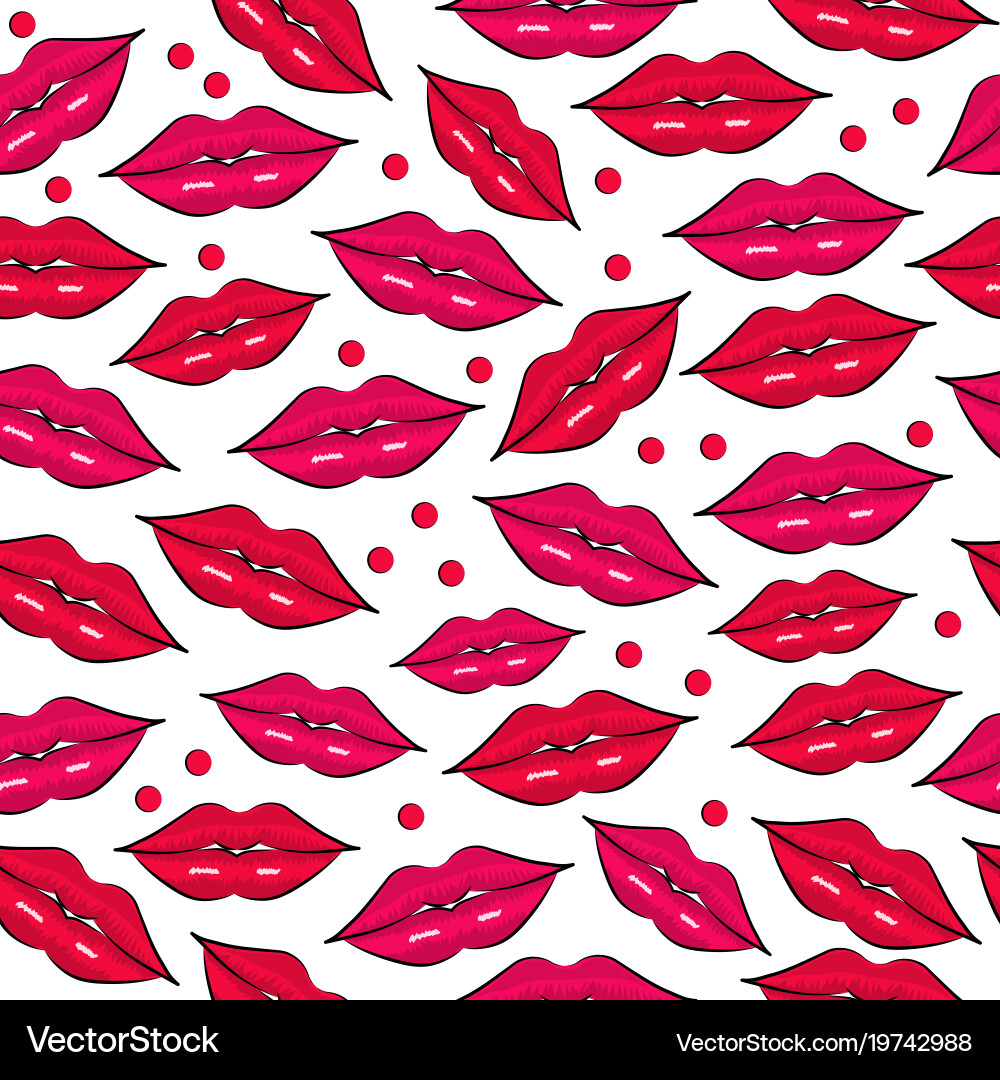 Primitive seamless retro pattern with different vector image