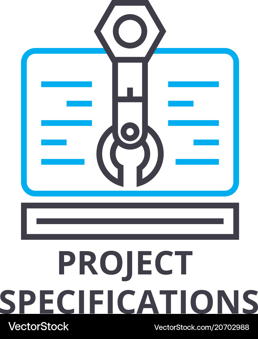Project Specifications Icon vector image