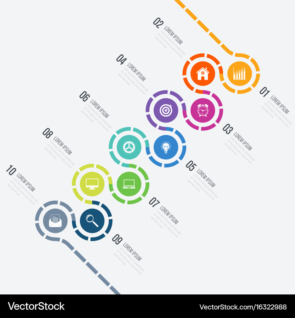 Workflow Diagram Template vector image