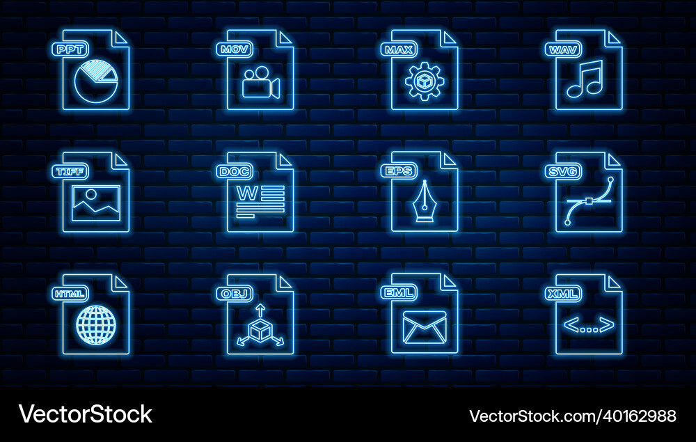 Zeile xml Dateidokument svg max doc tiff Zeile xml Dateidokument svg max doc tiff vektorbild