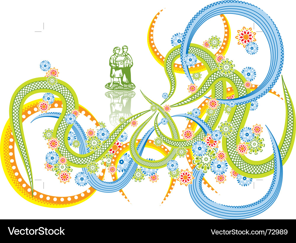 Abstract border vector image
