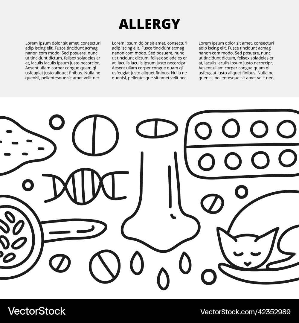 Article template with space for text and doodle vector image