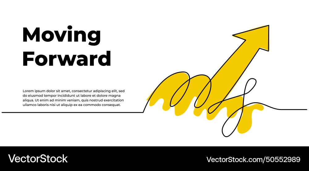 Continuous line design of arrow pointing up one Vector Image