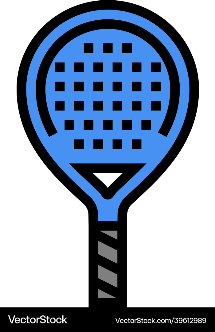 Paddle racket color icon Paddle racket color icon Vector Image