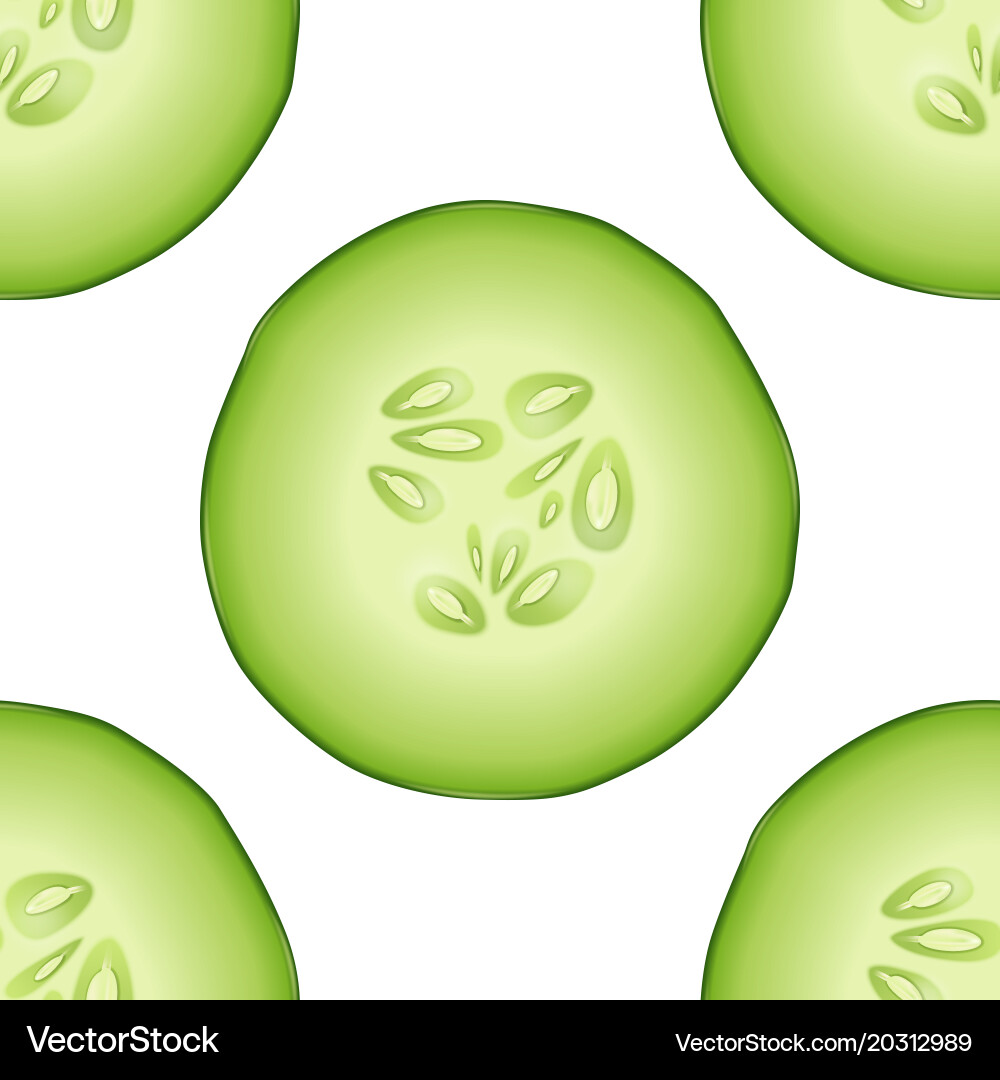 Seamless pattern with photo-realistic 3d slice vector image