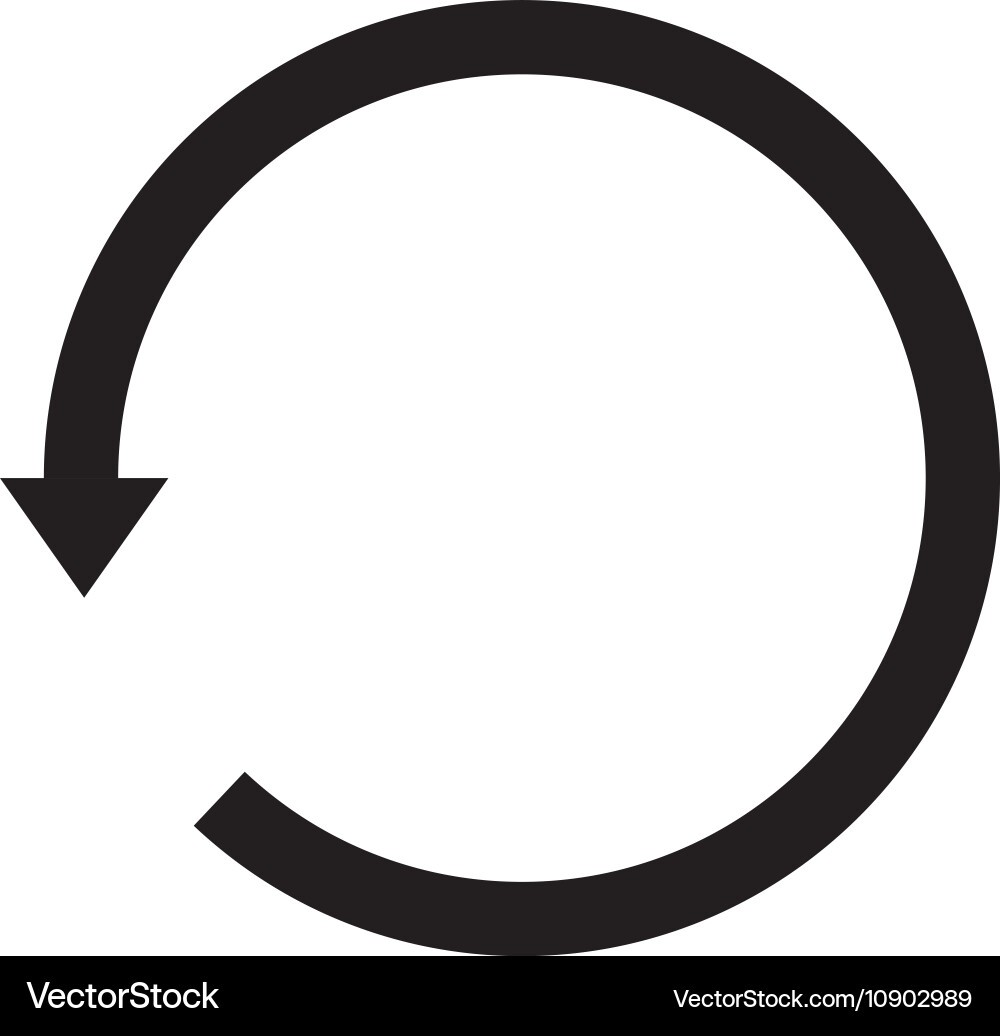 Sync refresh arrow vector image