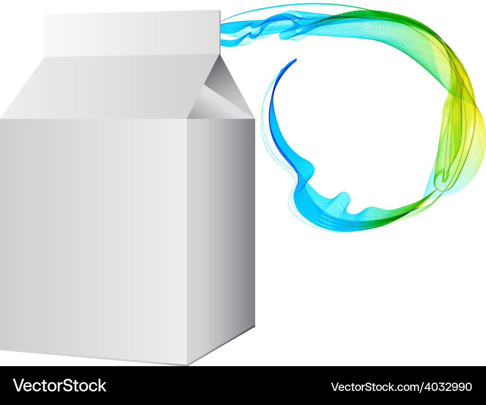 Abstract colorful background with wave and empty vector image