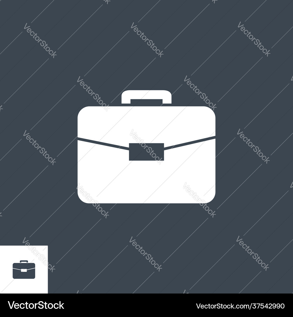 Briefcase flat related glyph icon Briefcase flat related glyph icon vector image