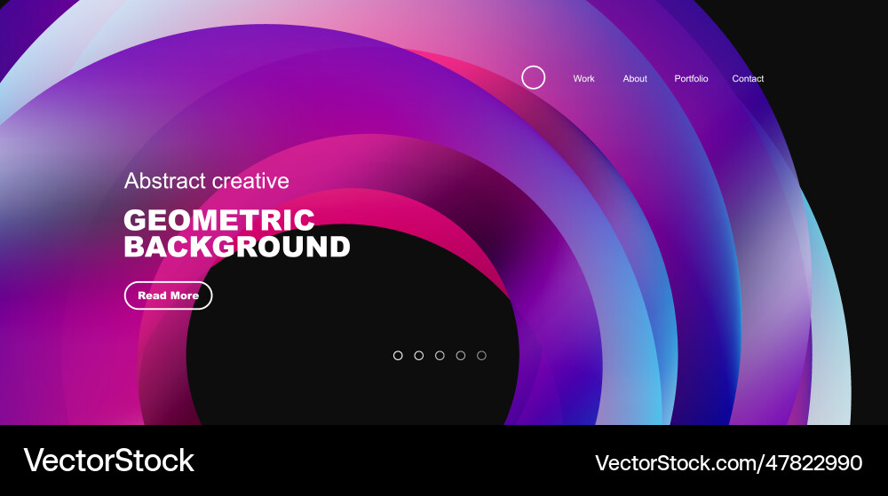 Circles minimal abstract background techno Vector Image