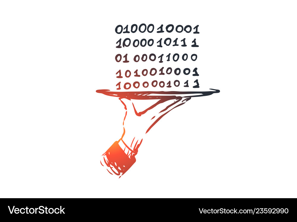 Daten digital abstrakter Code binäres Konzept Daten digital abstrakter Code binäres Konzept vektorbild