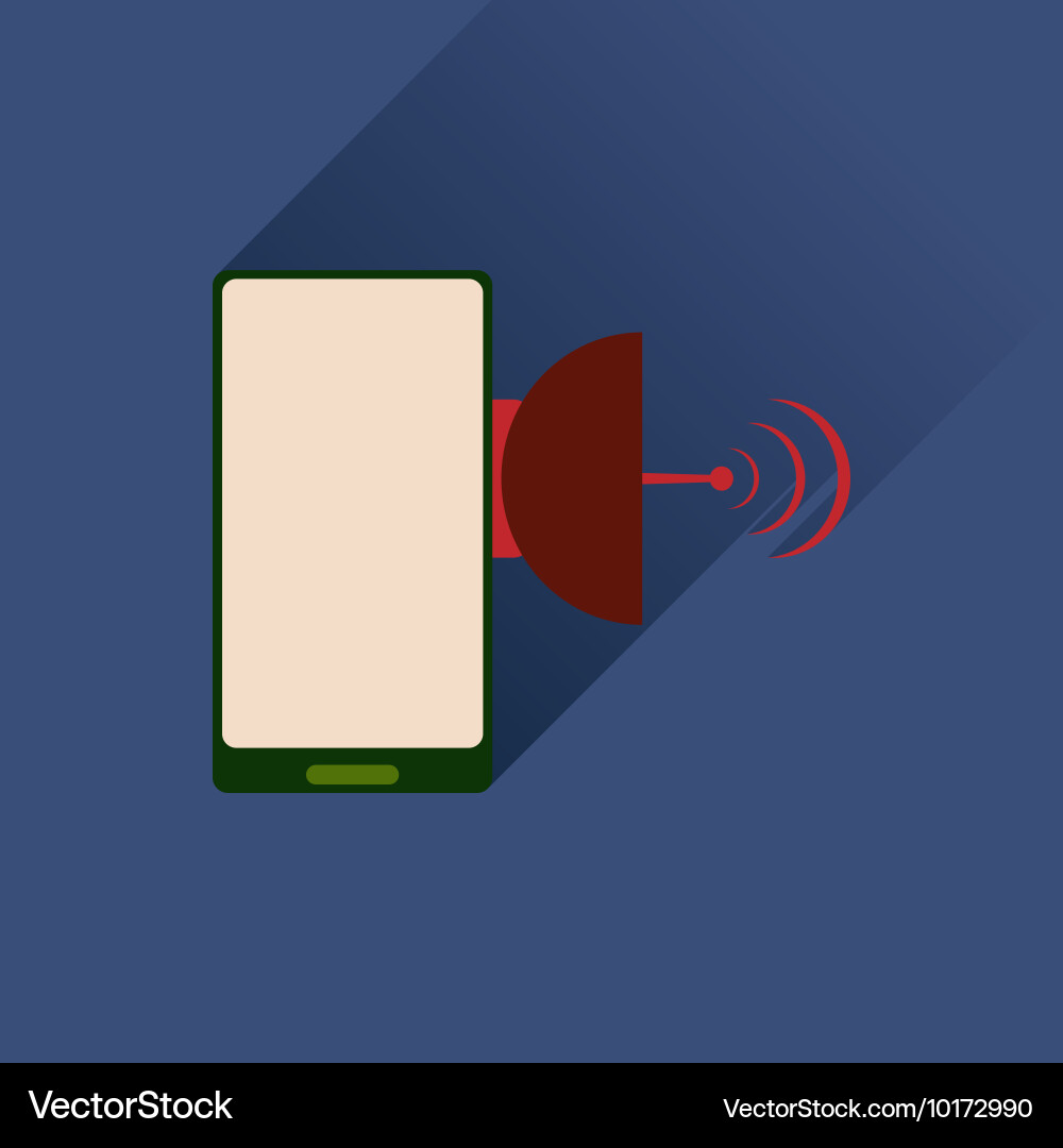Flat web icon with long shadow mobile navigation Vector Image