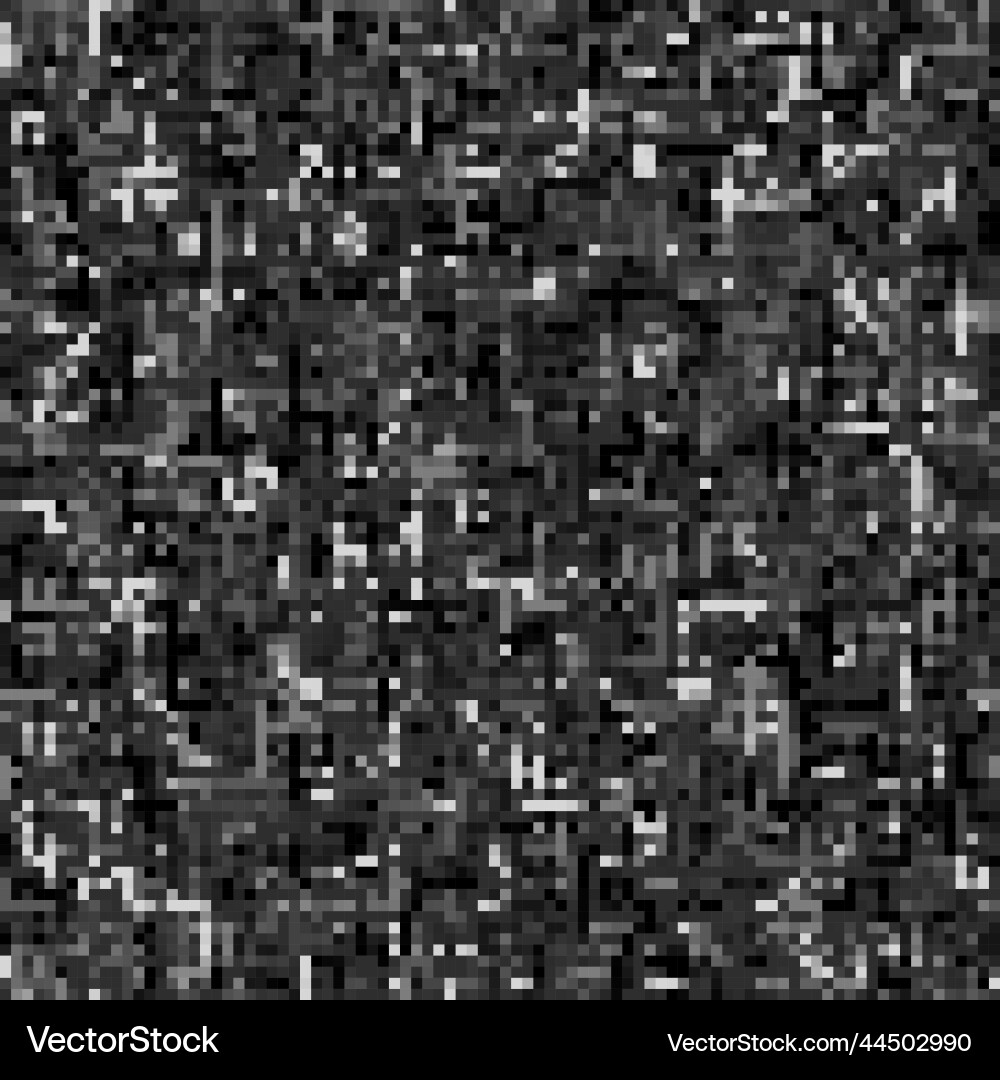 Gray camouflage pattern with pixel retro effect vector image