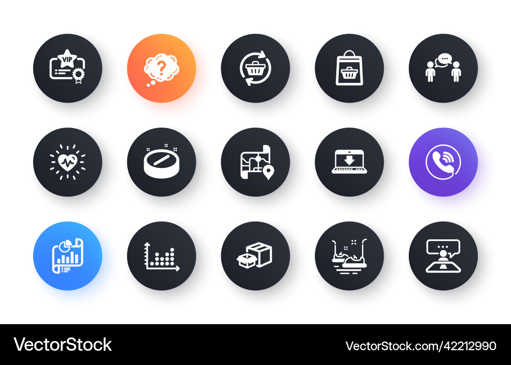Minimal set of consulting business question mark Minimal set of consulting business question mark Vector Image