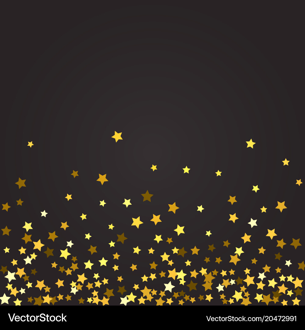 Abstract pattern of random falling stars vector image