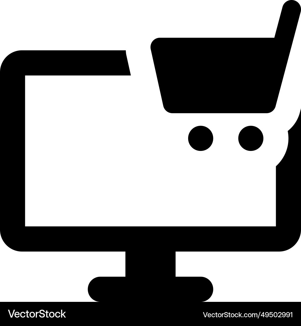 Adding items in digital cart for online shopping Vector Image