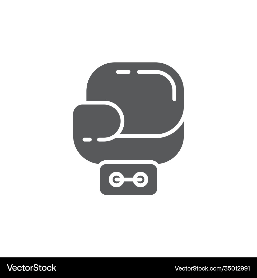 Boxhandschuh lcon Sportgeräte Symbollinie Boxhandschuh lcon Sportgeräte Symbollinie vektorbild