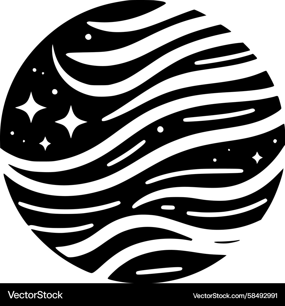 Celestial Wave Pattern Vector Image