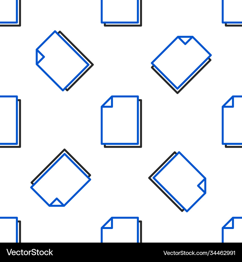 Line document icon isolated seamless pattern Line document icon isolated seamless pattern vector image