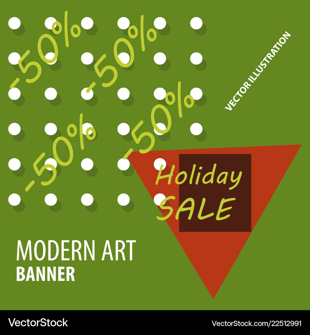 Modern art abstract banner square frame for text Vector Image