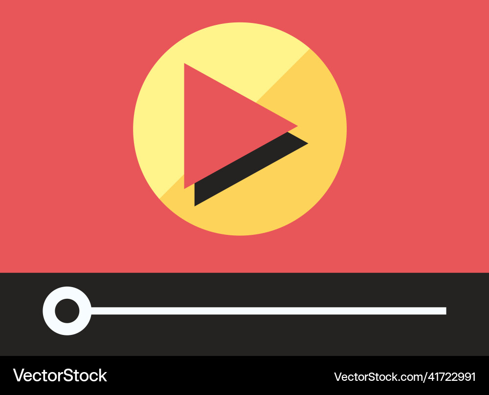 Red web window vector image