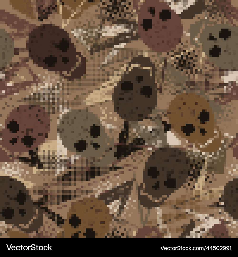 Seamless abstract camouflage pattern with skulls Seamless abstract camouflage pattern with skulls vector image