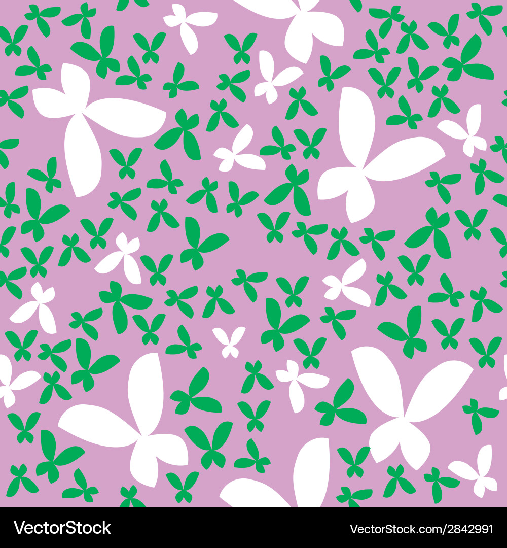 Seamless pattern with butterfly Vector Image