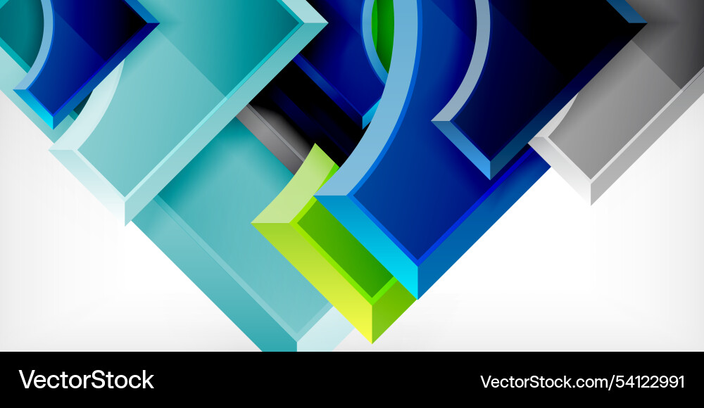 Square arrow shapes with round elements Vector Image