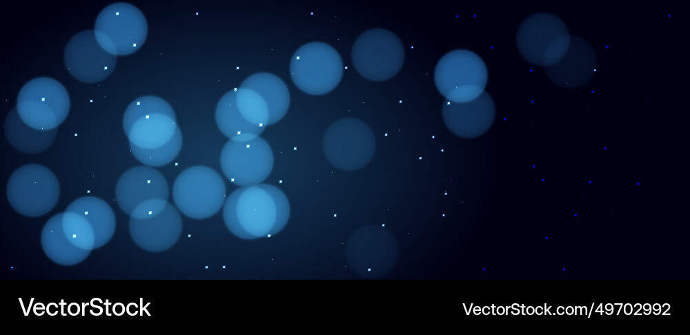 Blue christmas background with a string of lights Blue christmas background with a string of lights vector image