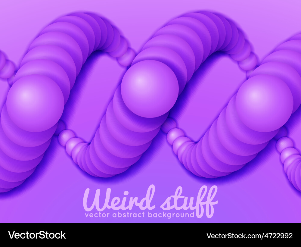 Chain of spheres with soft shadows in form Vector Image