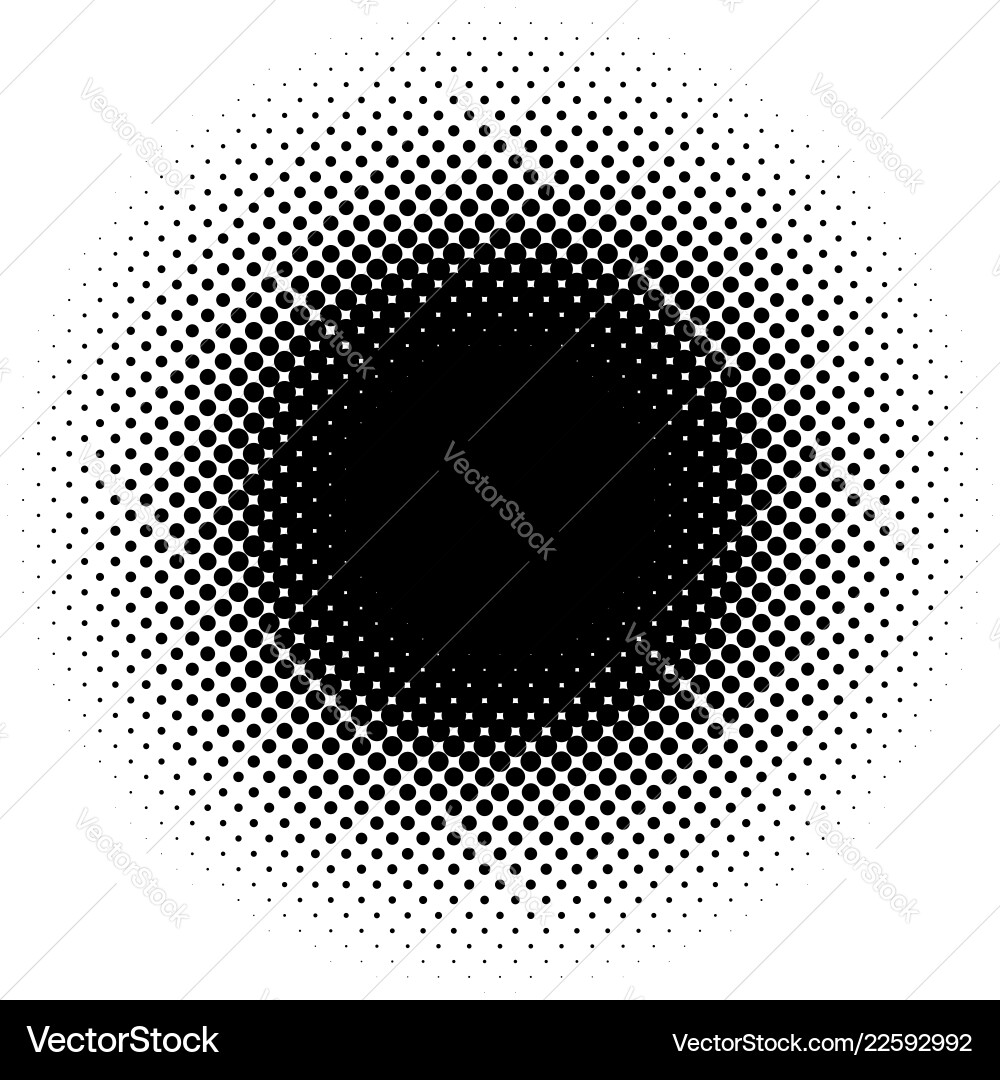 Circular Halftone Speck Pattern Vector Image