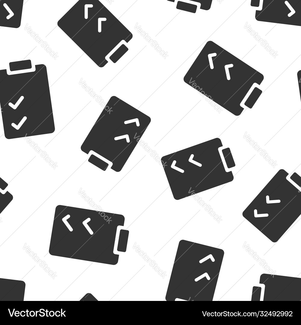 Document checklist icon in flat style report Document checklist icon in flat style report vector image