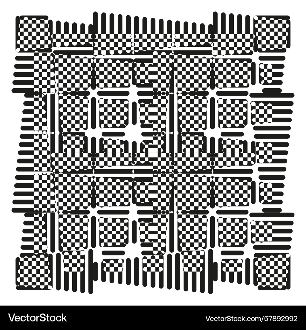 Geometrische Würfelmuster-Verzahnungsblock-Design Vektorbild