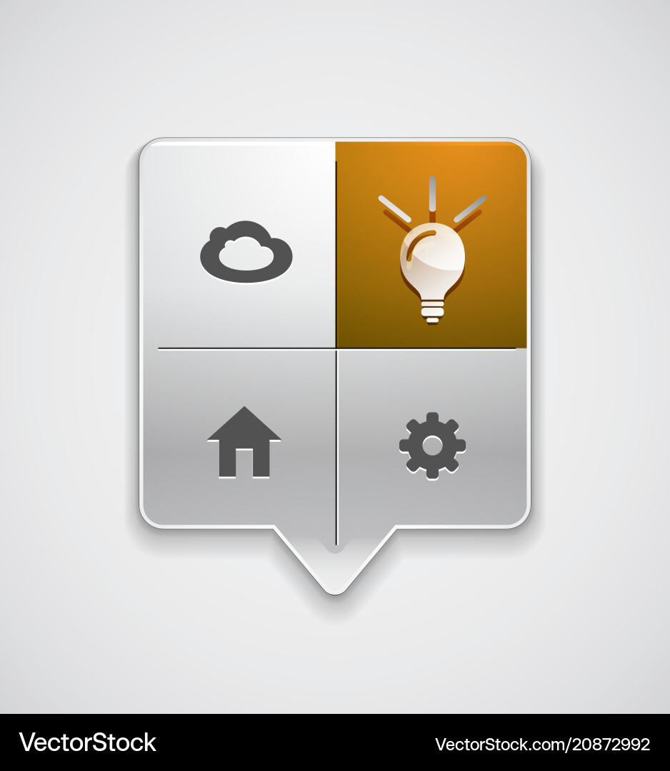 Light bulb new idea concept web button Light bulb new idea concept web button Vector Image