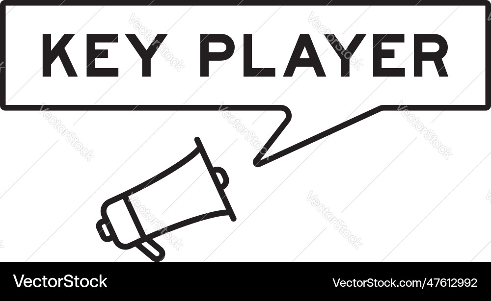 Megaphone icon with speech bubble in word key Megaphone icon with speech bubble in word key vector image