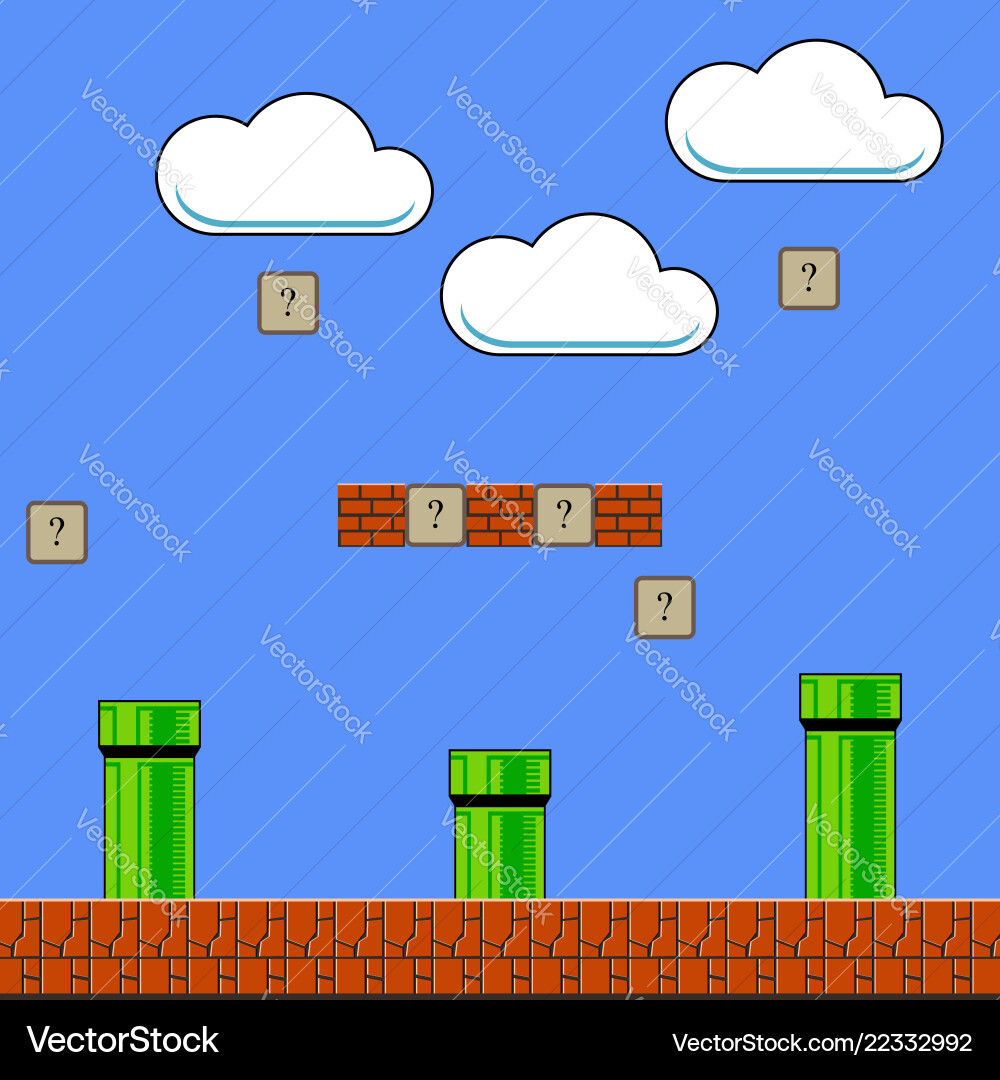 Retro Arcade Background Royalty Free Vector Image