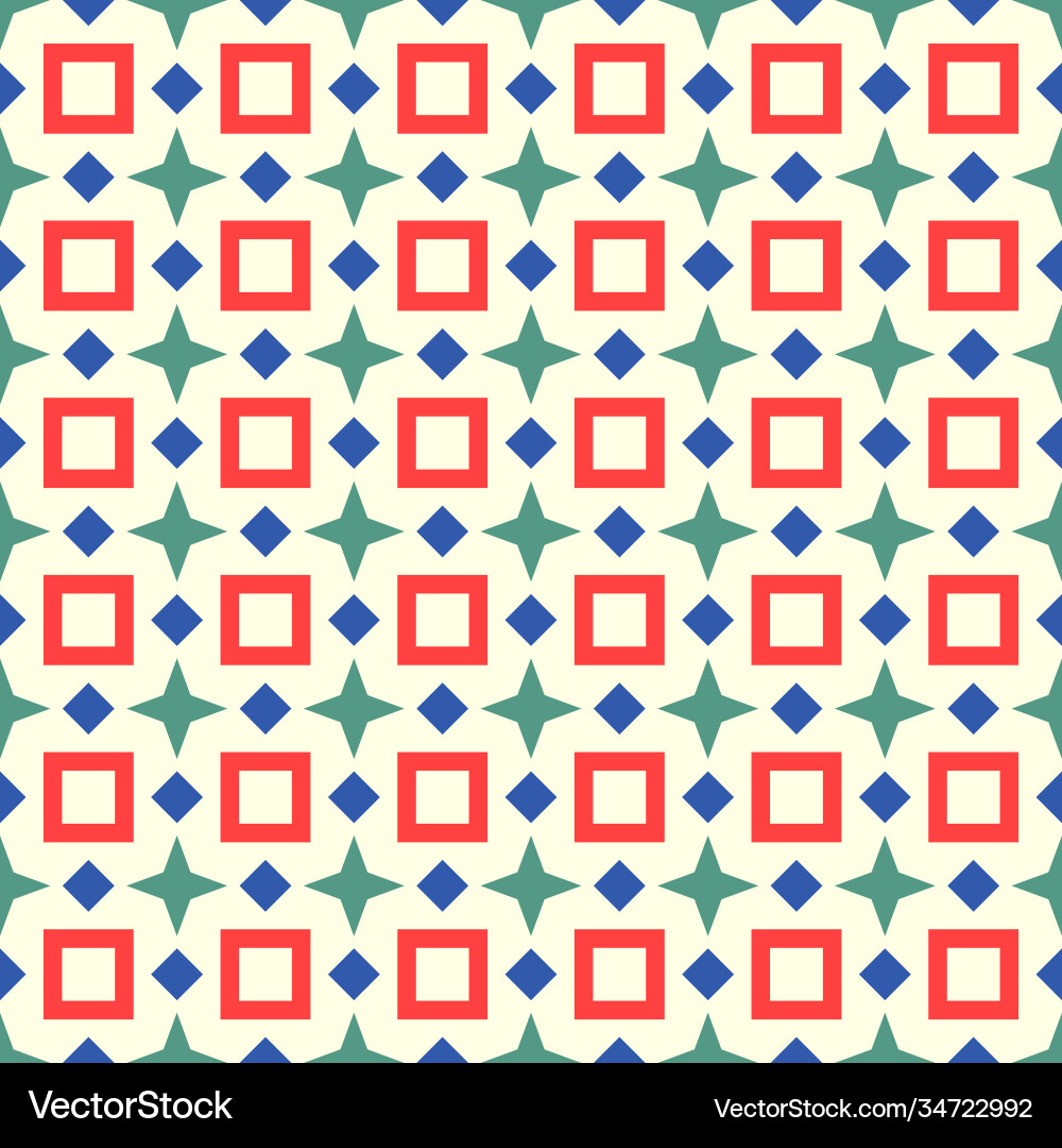 Seamless geometric abstract patterns Vector Image