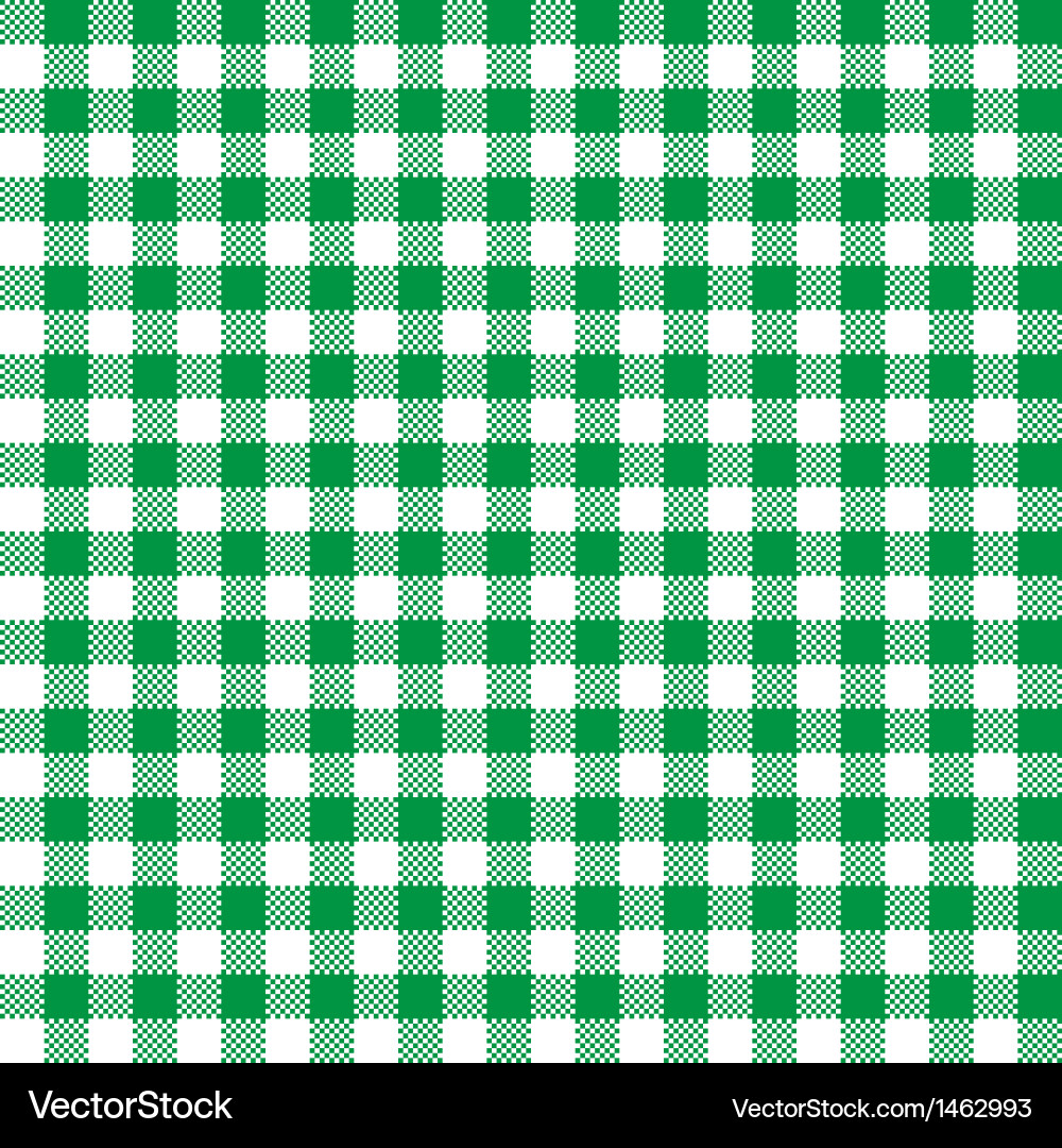 Classic Checkered Tablecloth Pattern vector image
