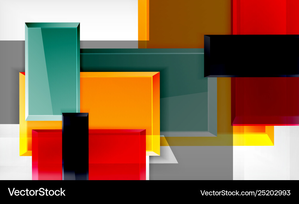 Colorful square and rectangle blocks background Colorful square and rectangle blocks background Vector Image